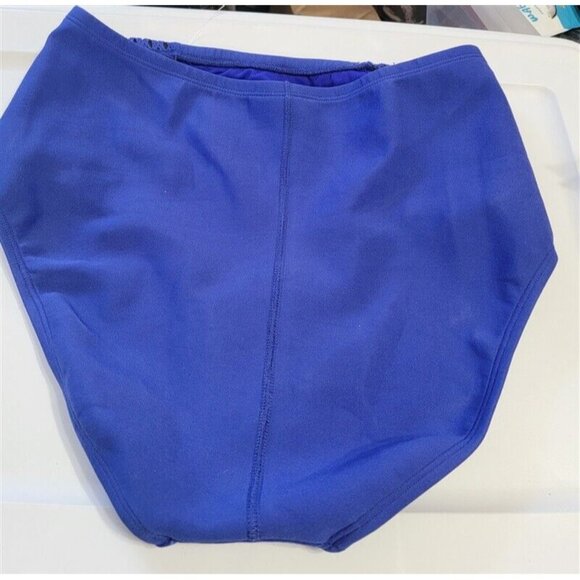 NWOT Robin Piccone M High Waist Crochet Side Bikini Bottom BLue 116147 - Picture 3 of 4